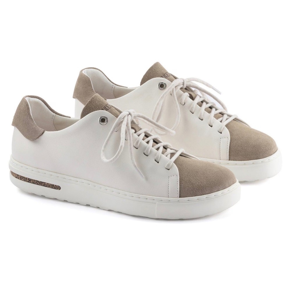 Birkenstock Bend Low Decon Pop Leather Suede Sneakers Tan Beige 37 S L7 M5